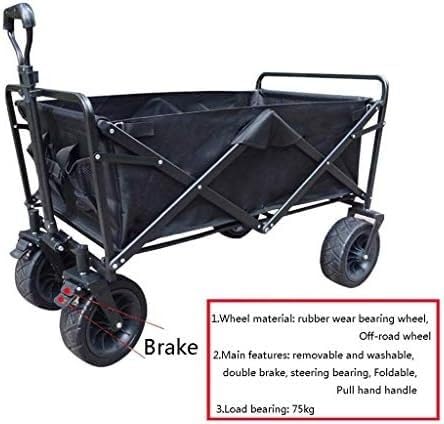 Einkaufswagen tragbarer Klapperngarten Trolley Wagen Heavy Duty Trolley Wagon Multifunktion Einkaufswagen für Outdoor Handcart Beauty Comes – Bild 3