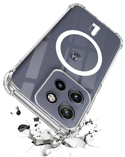 Image of Jkobi Shockproof Crystal-Clear Back Cover for Motorola Moto Edge 50 Neo (Magsafe Wireless Support | Drop & Camera Protection | Hard Polycarbonate)