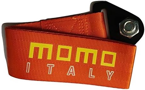 Guance Momo Nylon Towing Rope Towning Hook Front or Rear Racing Screw-on Tow Hook Orange (Colors May Vary) for Jeep Compass