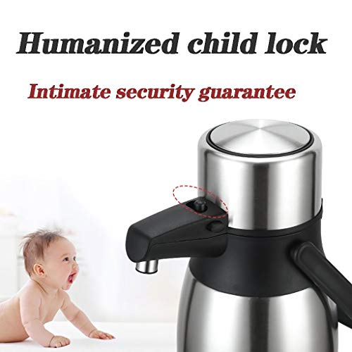 Dispensador térmico de café de 2,5 litros, termo de acero inoxidable con bomba 3