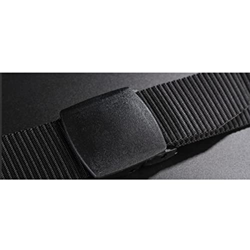 Men's Canvas Web Belt Stretchable Nylon Belt Plastic Buckle for Outdoor Work4