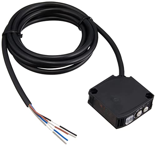 Omron E3JK-RR12-C 2M Photoelectric sensor (with bracket and reflector), Retro-reflective (without MSR function), Sensing distance 6m, Red LED, Relay output SPDT