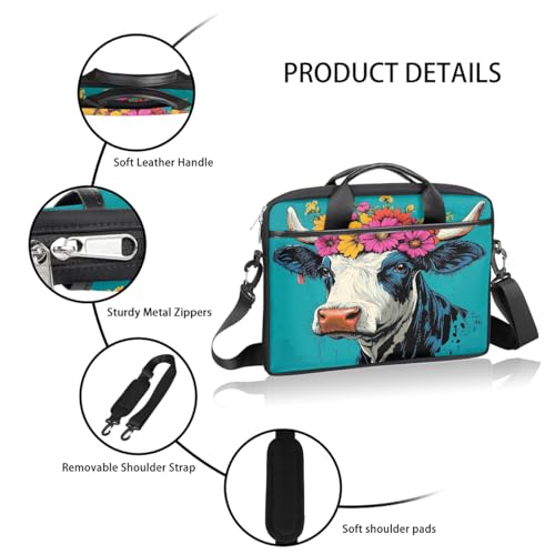Bolsa para laptop con flores para portátil 15 pulgadas miniatura 5