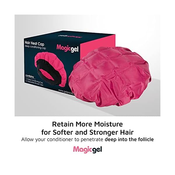 Premium-Deep-Conditioning-Heat-Cap-A-Hot-Head-Cap-to-Hydrate-Moisturize-and-Condition-Thermal-Cordless-Hair-Steamer-for-Damaged-Hair-Natural-Steam-Treatment-by-Magic-Gel Magic Gel Premium Deep Conditioning Heat Cap. A Hot Head Cap to Hydrate, Moisturize and Condition. Thermal Cordless Hair Steamer for Damaged Hair (Natural Steam Treatment)