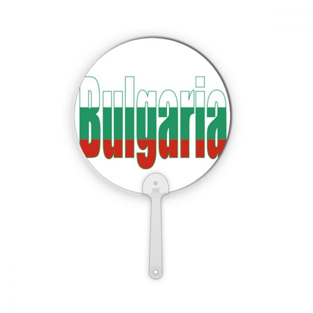 Drapeau Bulgarie éventail pour rester au frais durant les matchs et défilés