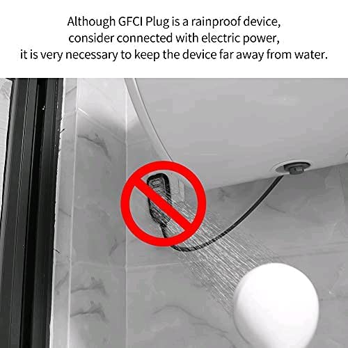 Aneken Gfci Plug Replacement Auto Reset 3 Prongs 15Amp 3-Wires With Waterproof Ground Fault Circuit Interrupter Safety Rcd Protection For Power Pressure Washer, Air Conditioner, Hot Tub, Hair Dryer #TOP6