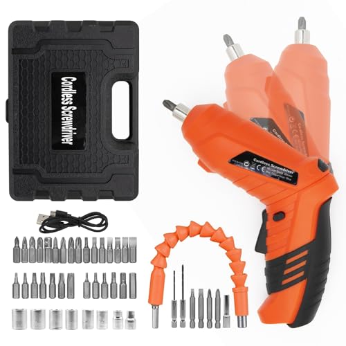 Visseuse sans fil, tournevis électrique rechargeable 47 en 1, avec