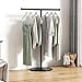 Freestanding Clothes Rack Retail, Clothing Racks for Boutiques, T-Shaped Garment Display Rack for Store, Multi-Purpose Metal Shelf for Clothes Storage, Commercial Clothing Organizer