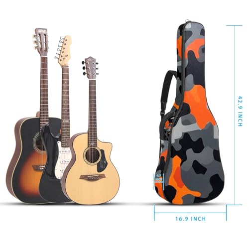 Housse de guitare acoustique 104 cm avec sangle réglable abstrait