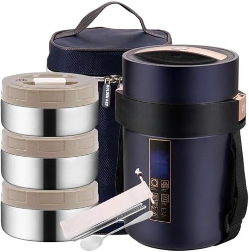サーモス ランチジャー 保温弁当箱 大容量 ステンレス 保温 フードジャー ポータブルお弁当箱 食器と収納バッグ付き ランチボックス フードコンテナ 12時間の保温