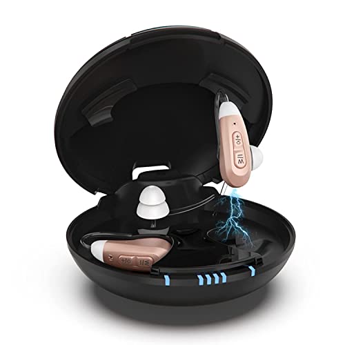 Teorite Rechargeable Portable Otc Hearing Aids With Dual Microphones And Noise Reduction, Hearing Amplifiers With Comfortable & Invisible ,Bluetooth Hearing Aids For Seniors And Hearing Impaired Adults,Uesd All Day(Beige) #TOP26