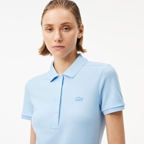 Image of Lacoste Women's Slim Fit Stretch Petit Pique Polo Dress