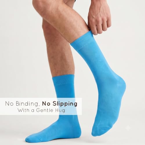 Image of Mysocks Unisex Extra Fine Combed Cotton Crew Socks |5 Pairs Set | Seamless Toe | Make Your Steps Enjoyable
