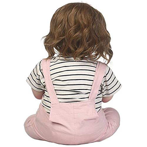 HZWDD 70cm lebensechte wiedergeborene Kleinkindpuppe Real Size Weiche Silikon Vinyl Puppe 28inch Realistische… – Bild 3