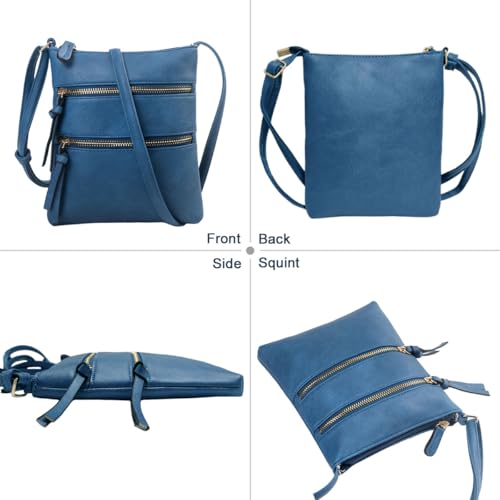 Crossbody Bags for Women Leather Purse Shoulder Handbags with Adjustable Strap Zipper Pocket with Tassel3