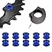 Pwshymi 10Pcs Single Chainring Bolts CNC Bicycle Crankset Chain Ring Bolts MTB Bicycle Chainring Bolts Blue Aluminum Chainring Bolts Box One Chain Ring Bolts Bicicletas y piezas