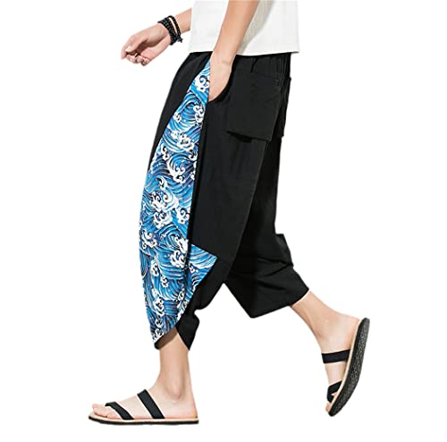 Pantalon long au mollet en coton léger pour vos journées de détente et vacances d'été