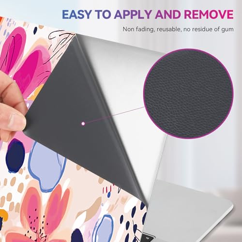 ArtSo Laptop Skin Sticker Decal, 17 17.3inch Laptop Netbook PC Notebook Universal Vinyl Reusable Skin Sticker Cover Personalized Art Case Protector, Flower Abstract