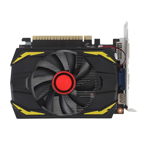 Tarjeta Gráfica GTX 750TI 4GB DDR5, 128 - bit, HDMI VGA DVI, Tarjeta de Gráficos de Video de PC de Computadora, PCI Express 2.0 con Ventilador de Enfriamiento Silencioso