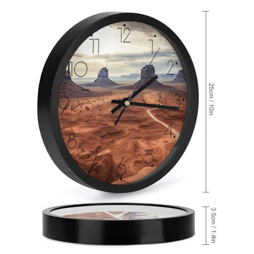 Horloge murale sans tic-tac mecanisme silencieux Monument Valley - 3