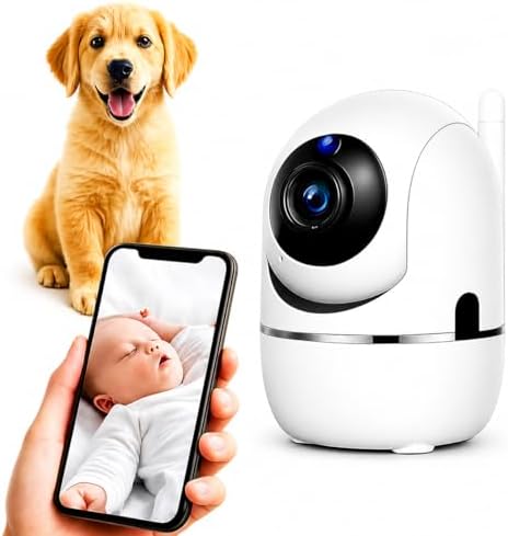 Câmera Babá Eletrônica Wi-Fi Full HD de Monitoramento e Segurança...