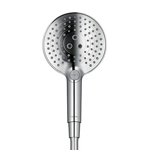 Image of hansgrohe Raindance Select S Low Flow 5-inch Handheld Shower Head Modern 3 -Spray PowderRain, Rain, Whirl 26036821