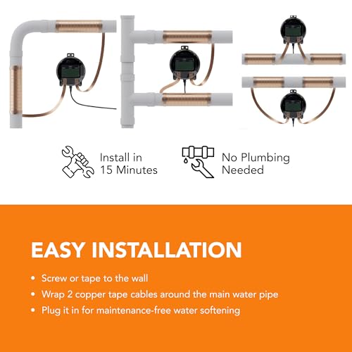 Image of YARNA Electronic Water Descaler - No-Salt Softener, Pipes to 4 inch CWD48