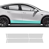 Paintville for Tesla Model Y 2020-2024 TPU PPF HD Clear Paint Protective Film Custom Fit Anti Scratch Self Healing Shield Guard Tesla Finishing Accessories for Lower Door Section 6Pcs