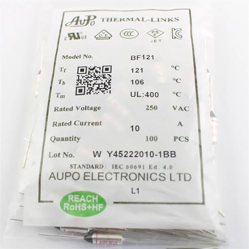 Fusible thermique 121C pour réparer la surchauffe d'un appareil électrique 16A