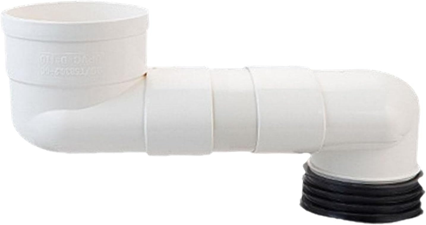 Generic Flexible Offset Toilet Flange Extension Drain Pipe Expanded Hose Adapter Toilet Flange Shifter for Plumbing Drainage Systems Repair Urinals, 15cm