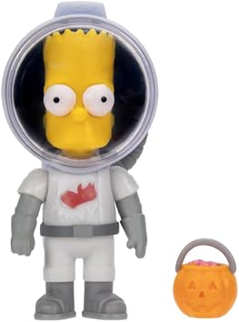 Simpsons JAKKS Pacific The Astronaut Bart Costume Action Figure, 2.5-Inch Scale, PVC, Collectible, Wave 7,