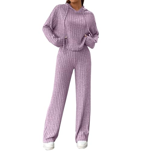 Ensemble pantalon femme tricot chaud pour vos moments de détente à la maison