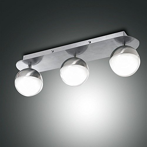 Preisvergleich Produktbild Fabas Luce Melville LED Deckenleuchte, 24W, nickel satiniert