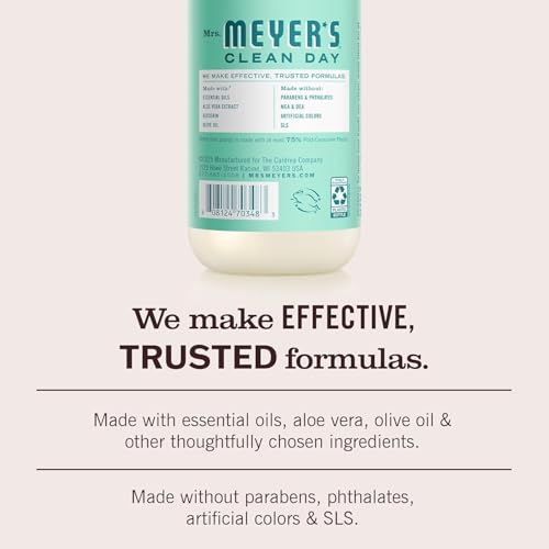 Image of Mrs. MEYER'S CLEAN DAY Liquid Hand Soap Mint 12.5 Fl Oz (Pack of 3)