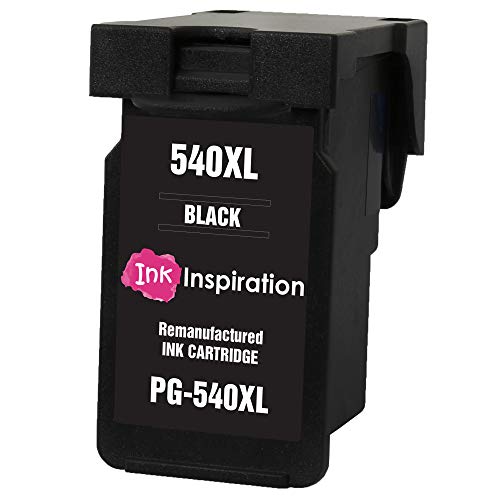 Negro INK INSPIRATION® Cartucho de Tinta Remanufacturado para Canon PG-540XL Pixma MG4250 MG3550 MG3250 MG3150 MX395 MX535 MG4150 MG3650 MG2250 MG2150 MX525 MX475 MX455 MX435 MX375