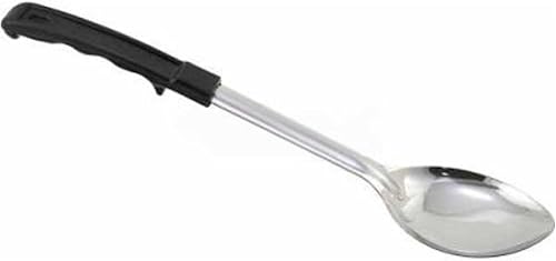 Winco Cuchara perforada con gancho de tope y mango de baquelita, 15 pulgadas