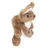 RiToEasysports Kangaroo Plush Toy, Soft Mother and Baby Stuffed Animal with Pouch, Cuddle Comfort Toy for Kids Bedtime, Interactive Design Fosters Nurturing Play, Emotional Comfort and