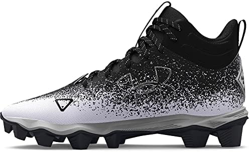Under Armour Spotlight Fran 2.0 Jr. Road Running Shoe, (001) Black/White, 1.5 US Unisex Little Kid