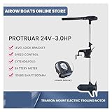 110lbs Transom Mount 24v DC Electric Trolling Motor 3HP(Brushless Motor) 50715-900mm Stepless Speed F/R - Image 2