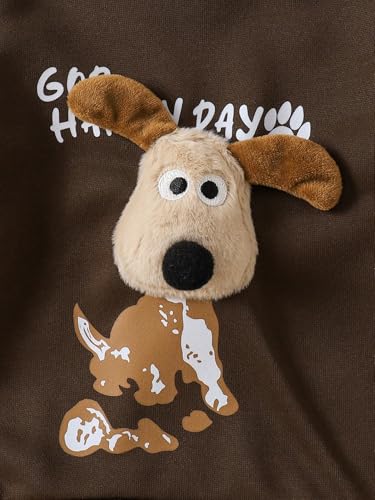 CUTIECRAZE Cuticraze Sweatshirt for Kids || Sweatshirt for Boy (Kids-10-Brown-(18-24M)) - Image 4 thumbnail