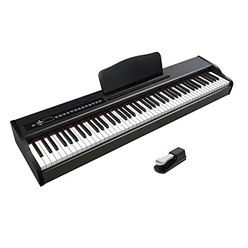Clavier électrique portable à 88 touches for piano à touches pondérées for piano numérique avec pédale de maintien et connexion MIDI adaptée aux débutants, à la pratique quotidienne ( Color : Black ) - Les Beatles, Paul McCartney, John Lennon, RIngo Starr, George Harrison Clavier électrique portable à 88 touches for piano à touches pondérées for piano numérique avec pédale de maintien et connexion MIDI adaptée aux débutants, à la pratique quotidienne ( Color : Black )