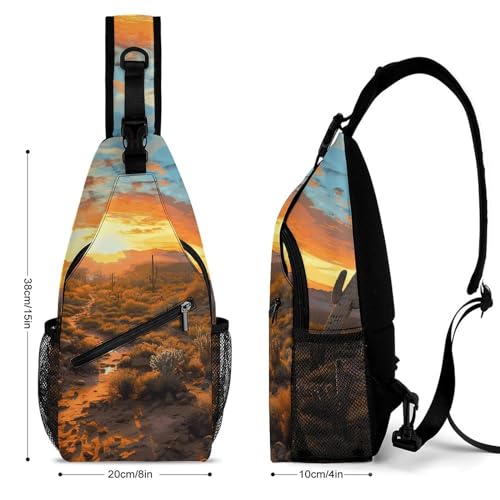 Bolso cruzado Saguaros para senderismo y viaje unisex miniatura 2