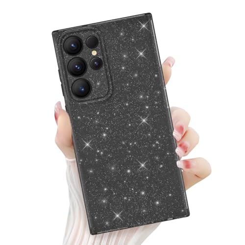 Newseego for Samsung Galaxy S22 Ultra 5G Case, Cute Luxury Sparkle Bling Glitter Case for Women Girls Soft TPU Bumper Anti-Scratch Shockproof Protective Case Cover for Samsung Galaxy S22 Ultra-Gray - image 1