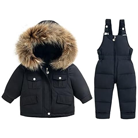 Tumaron Toddler Boys Snowsuit Kids Snow Pants And Jackets Bib Winter Clothes Baby Coat Cover