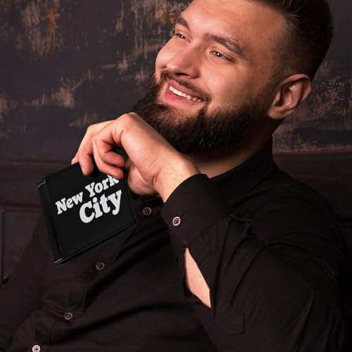 New York City Funny Wallet for Men RFID Blocking Bifold Wallets Soft Billfold with Card Slots Custom Gifts for Women4