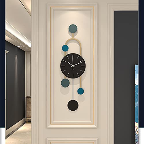 Reloj de pared silencioso diseño moderno metálico miniatura 6