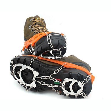 Traction Cleats Crampons Outdoor Non-Slip Climbing Outdoor Exercise Metal Alloy Rubber cm pcs , orange