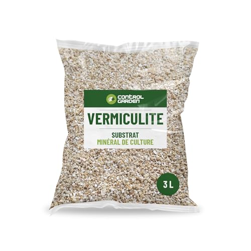 Control Garden Vermiculite Terre pour plantes et cultures Intérieur et extérieur Substrat naturel pour semences Fabriqué en Espagne