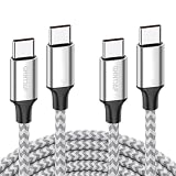 GHNTJAP USB C to USB C ケーブル 0.5M 2本セット Type C ケーブル 60W急速充電 PD対応 USB2.0データ転送 高耐久ナイロン iPhone16/Galaxy S24/iPad/MacBook Pro等タイプc機種対応