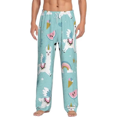 Pantalon de pyjama homme en polaire lama avec poches confort